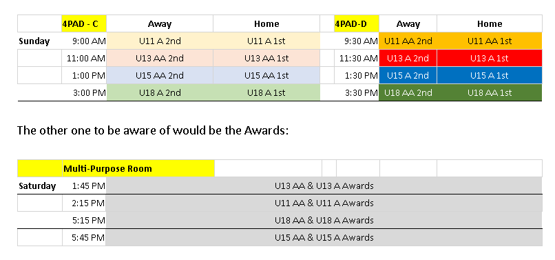 2023Provincials schedule